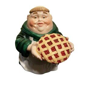 Department 56 Merry Makers 1991  Monk Simon the Pie Man Figurine Box 9363-7